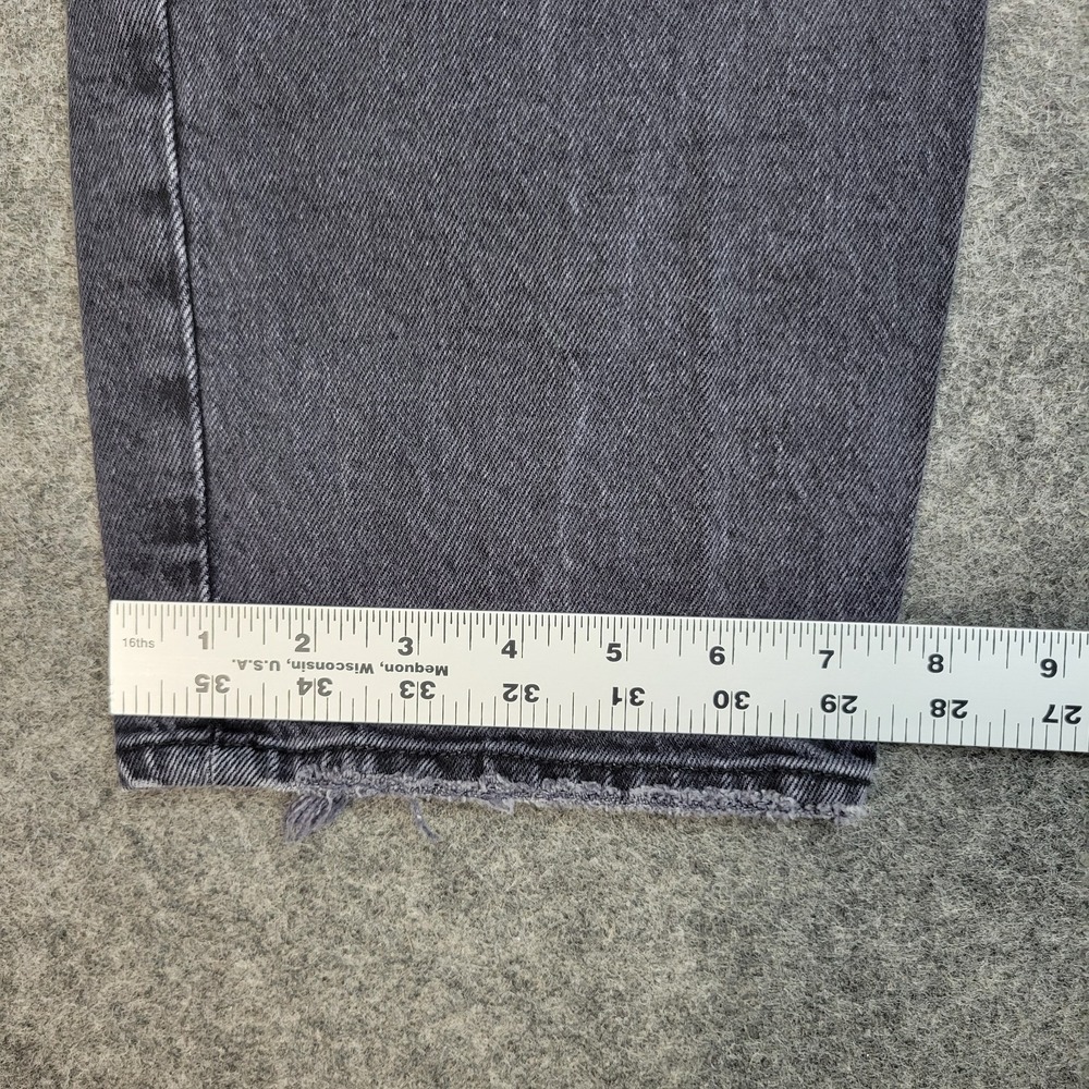 Abercrombie & Fitch Jeans Womens 33 Gray 90s Straight Ultra High Rise Y2K Boho - Picture 9 of 12